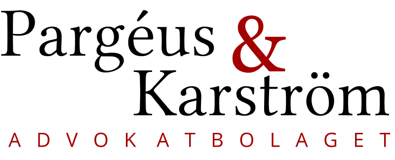 Advokatbolaget Pargéus och Karström logga